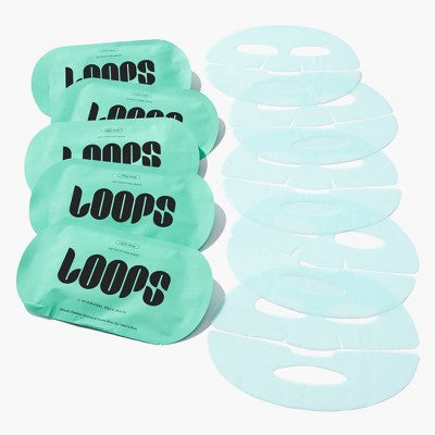 LOOPS Clean Slate Facial Mask 5ct/5.29oz - Missing Box