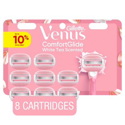 Venus Comfort Glide White Tea Women Razor Blade Refills 8ct - Imperfect Box