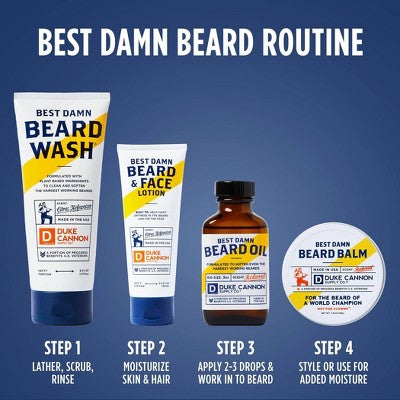 Duke Cannon Supply Co. Best Beard Face Lotion 3 fl oz - Imperfect Container