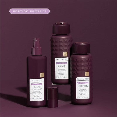 Kristin Ess+ Color Safe Leave-In Conditioner & Heat Protectant Sulfate-Free UV Color Shield & Peptide Technology 8.45 fl oz - Imperfect Container