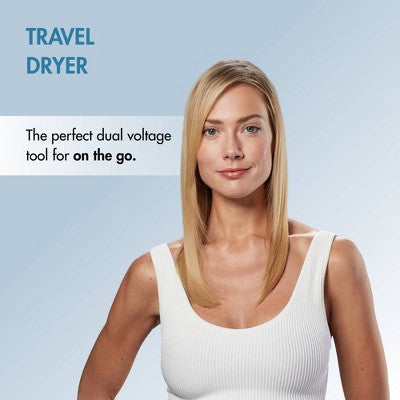 BaBylissPRO Nano Titanium Travel Hair Dryer Blue 1000W - Imperfect Box