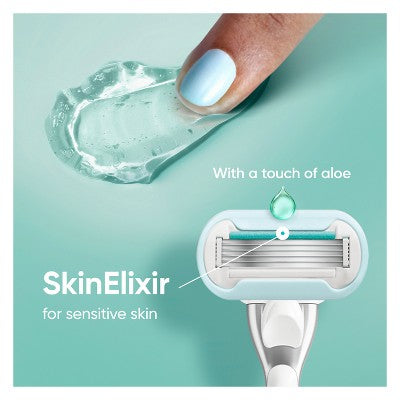 Venus Extra Smooth Sensitive Value Pack Women's Razor + 3 Razor Blade Refills - Imperfect Box