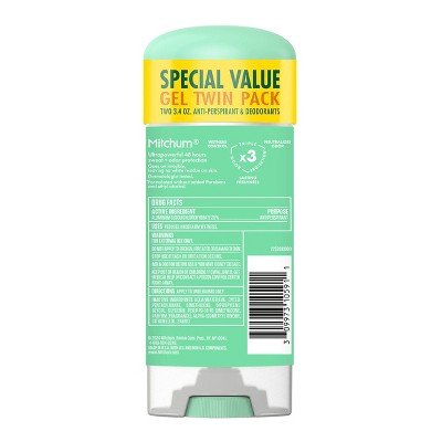 Mitchum Triple Odor Defense Gel Deodorant Shower Fresh 3.4oz/2pk - New