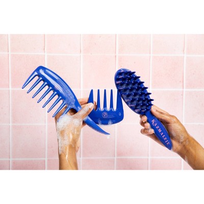KAZMALEJE KurlsPlus Hair Comb Blue - New