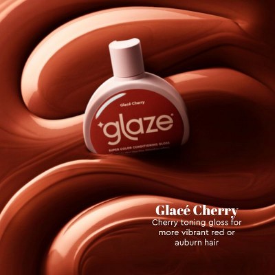 Glaze SuperGloss Color Conditioning Hair Gloss Glace; Cherry Vibrant Red 6.4 fl oz - Imperfect Container