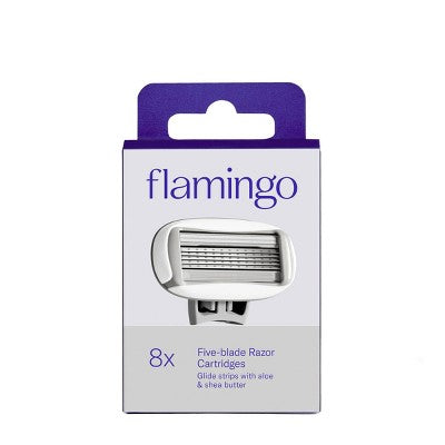 Flamingo Women's Razor Blade Refills 5 Blade Refill Cartridges 8ct - Imperfect Box