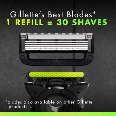 Gillette Labs Exfoliating Bar Razor + 2 Razor Blade Refills & Premium Magnetic Stand - Imperfect Box