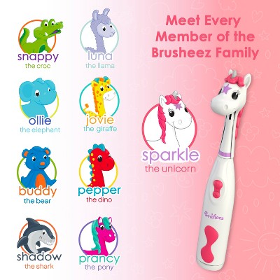 Brusheez Sparkle the Unicorn Kid's Electric Toothbrush Set - Imperfect Box