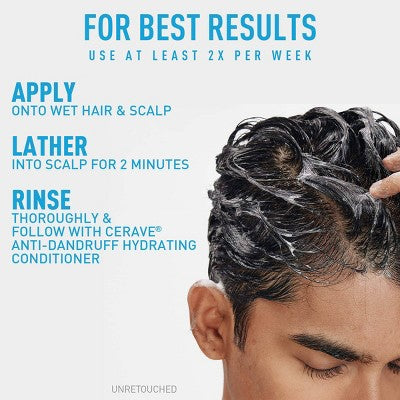CeraVe Anti-Dandruff Scalp Care Shampoo 12 fl oz - Imperfect Container