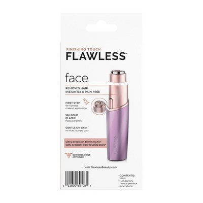 Finishing Touch Flawless Facial Hair Remover Electric Razor for Women - Imperfect Box