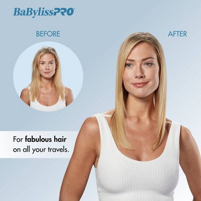 BaBylissPRO Nano Titanium Travel Hair Dryer Blue 1000W - Imperfect Box