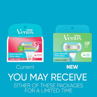 Venus Extra Smooth Women's Razor Blade Refills 4ct - Imperfect Box