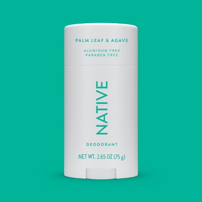 Native Solid Deodorant for Men & Women Palm Leaf & Agave Aluminum Free 2.65oz - New