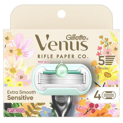 Rifle Paper Co. + Venus Deluxe Smooth Sensitive Razor Blade Refills 4ct - Missing Box