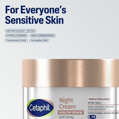 Cetaphil Healthy Renew Night Face Cream 1.7oz - Imperfect Box