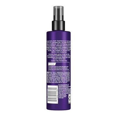 John Frieda Frizz Ease Daily Nourishment Leave-In Conditioner Spray for Frizz-Prone Hair 8 fl oz - Imperfect Container