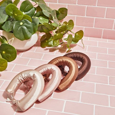 Kitsch Satin Jumbo Flexi Rods Hair Rollers Rosewood 4pk - Imperfect Box