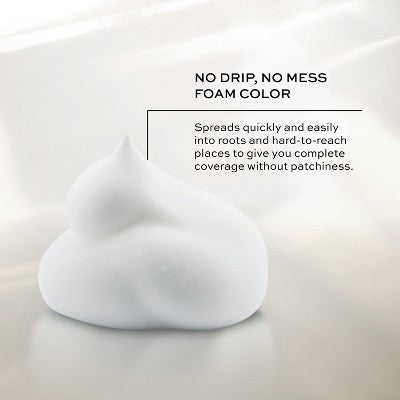 John Frieda Luminous Black Precision Foam Color, Hair Color Foam 2N Natural Black - Imperfect Box