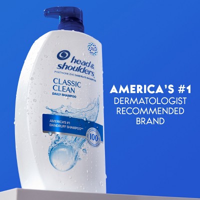 Head & Shoulders Dandruff Shampoo, Anti-Dandruff Treatment, Classic Clean for Daily Use, Paraben-Free 28.2 fl oz - Imperfect Container