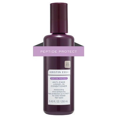 Kristin Ess+ Color Safe Leave-In Conditioner & Heat Protectant Sulfate-Free UV Color Shield & Peptide Technology 8.45 fl oz - Imperfect Container