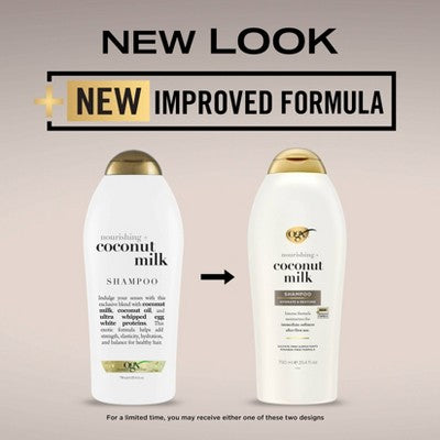 OGX Nourishing Coconut Milk Moisturizing Shampoo for Strong & Healthy Hair 25.4 fl oz - New
