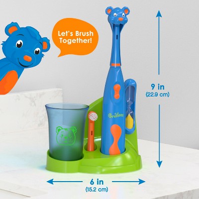 Brusheez Buddy the Bear Children's Electric Kids Toothbrush Set - Imperfect Box
