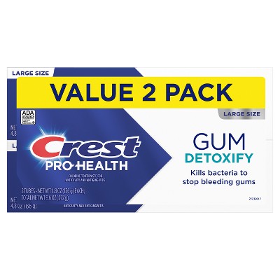 Crest Pro-Health Gum Detoxify Deep Clean Toothpaste 4.8oz/2pk - Imperfect Box