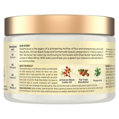 SheaMoisture Jamaican Black Castor Hair Oil Reparative Leave-In Conditioner 11.5 fl oz - Imperfect Container