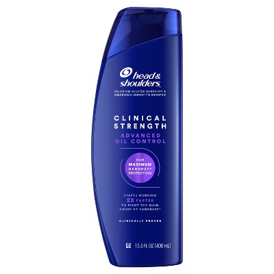 Head & Shoulders Clinical Strength Anti-Dandruff Citrus Shampoo for Advanced Oil Control 13.5 fl oz - Imperfect Container