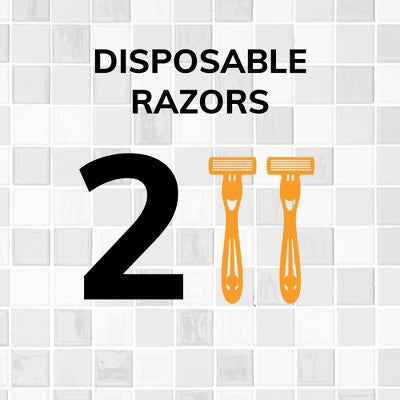 BiC Men & Flex 5 Blades Sensitive Disposable Razors 2ct - New