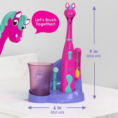Brusheez Prancy the Pony Children's Electronic Kids Toothbrush Set - Imperfect Box