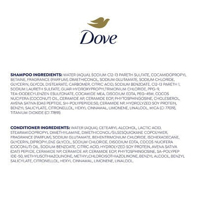 Dove Beauty Intensive Repair Shampoo & Conditioner Set for Damaged Hair 12 fl oz/ 2ct - New