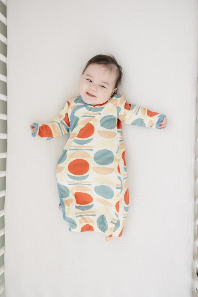 GOTS Certified Organic Cotton Gown - Geometric Moon