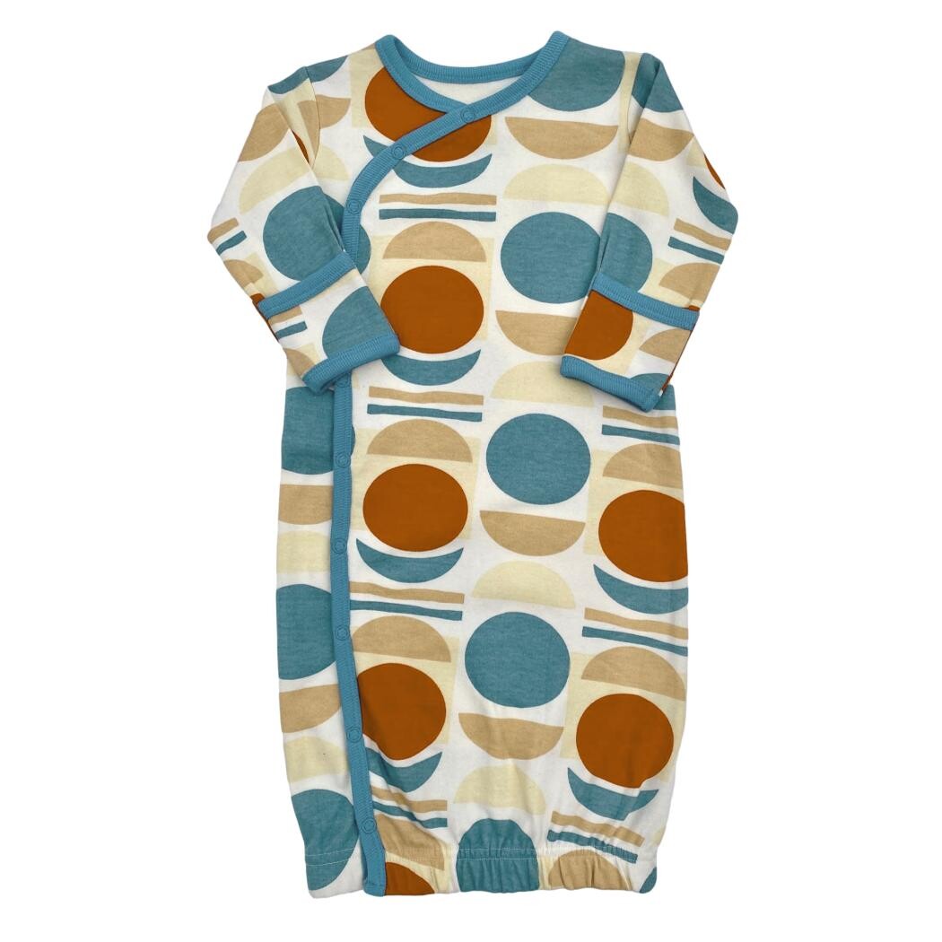 GOTS Certified Organic Cotton Gown - Geometric Moon