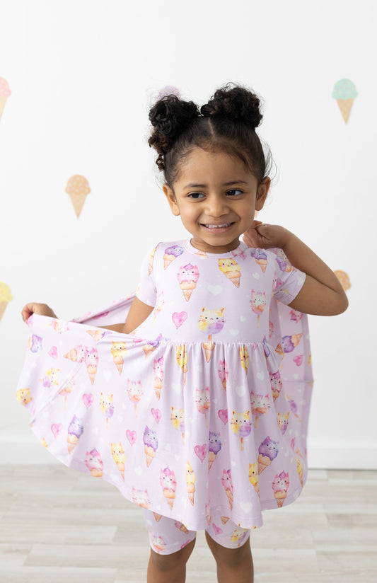 Purrfect Scoops Peplum Set