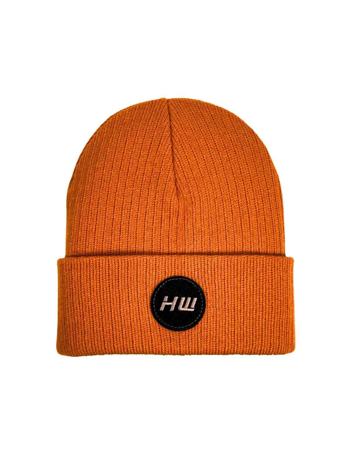 Cuffed Wide Ribbed, Classic Beanie, Tiger Orange