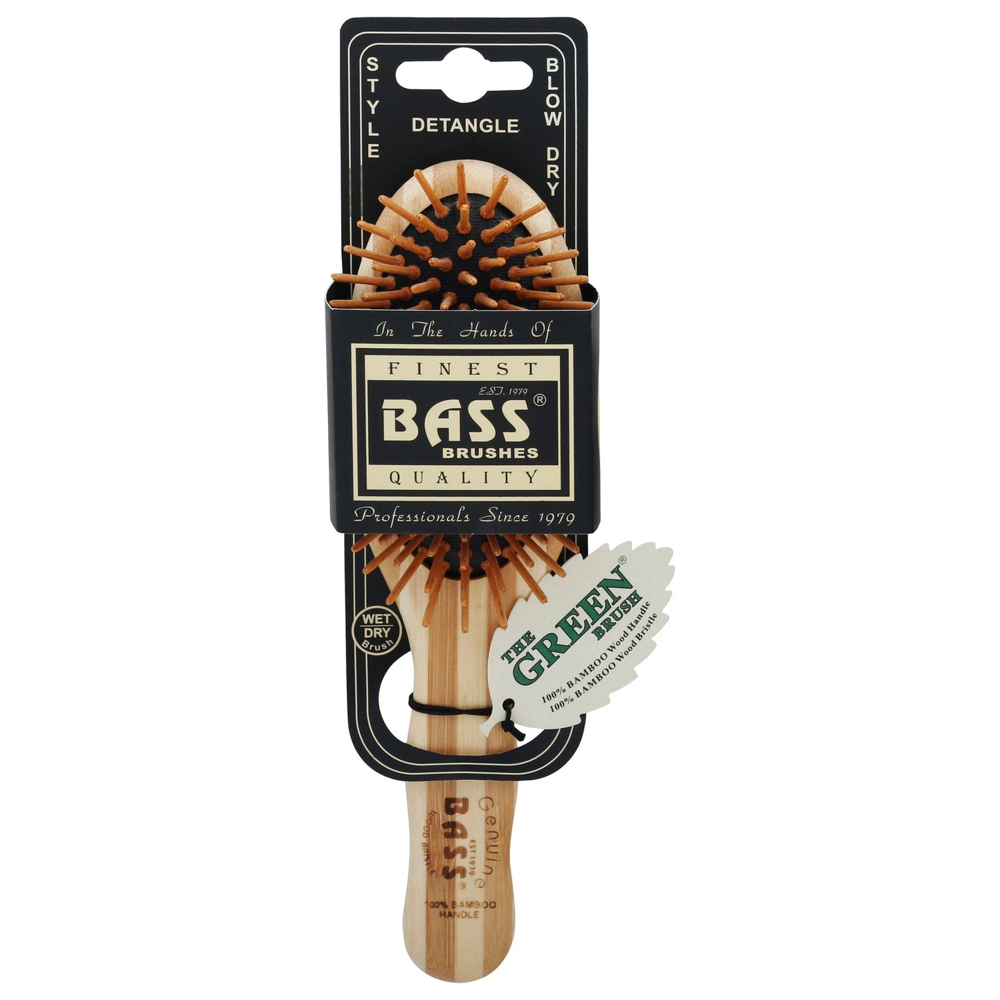 Bamboo Bass Electric Brush with Angled Sm Wood Bristles