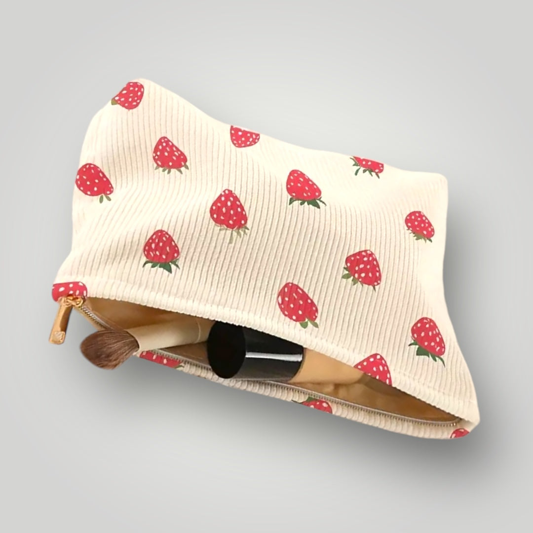 Strawberries Makeup Bag