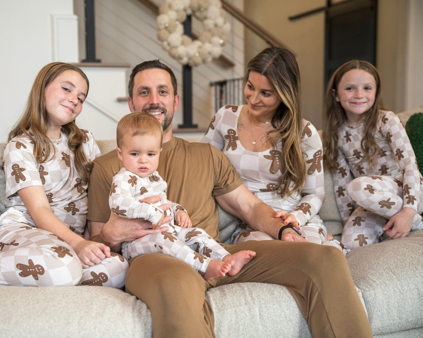 Bamboo Baby Christmas Sleepers | Matching Family Holiday Pajamas - Gingerbread