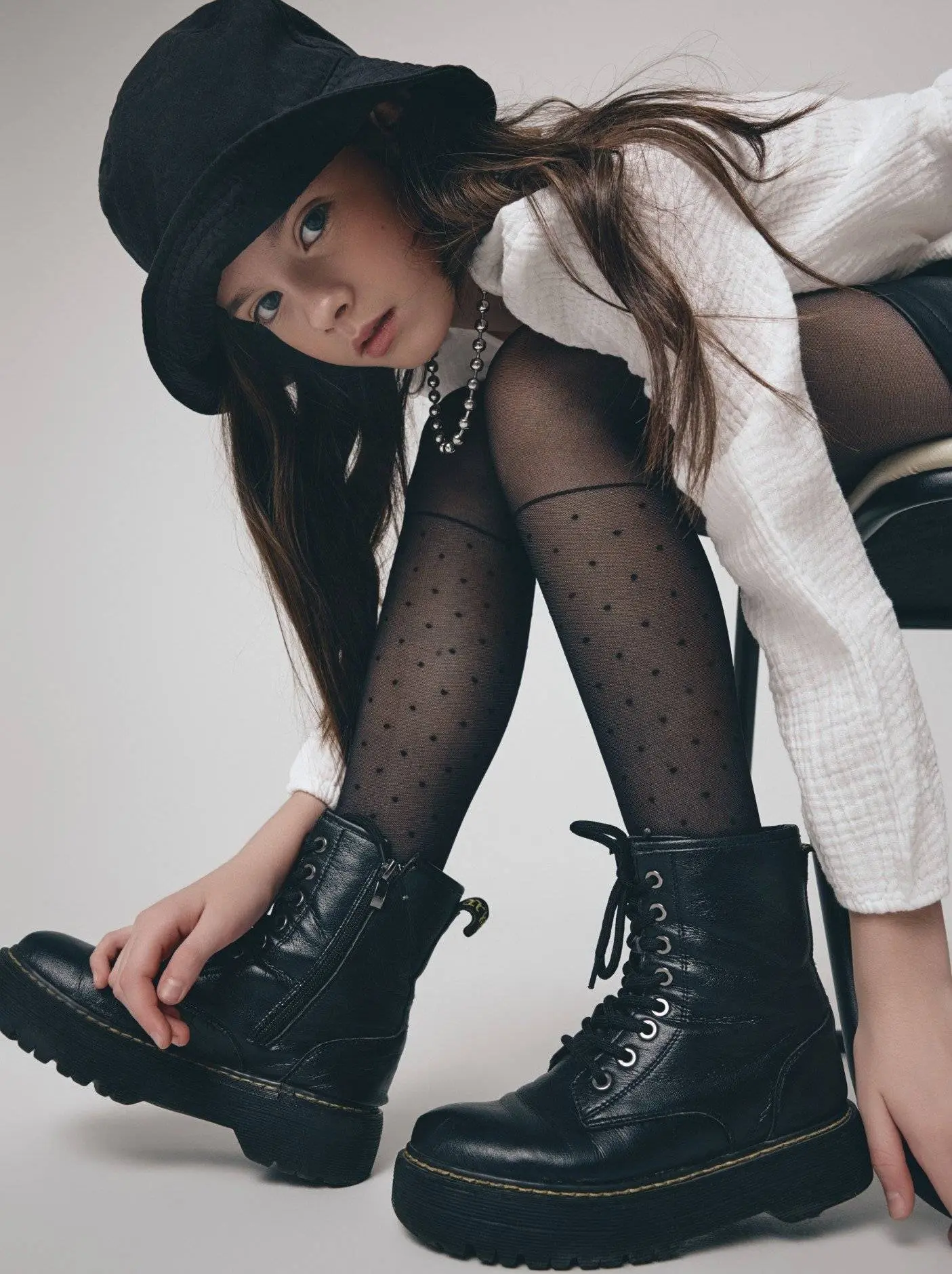 Conte Milana 20 Den - Fantasy Thin Tights for Girls with polka dots - 4yr. 6yr. 8yr. 10yr. 12yr. (20С-115СП)