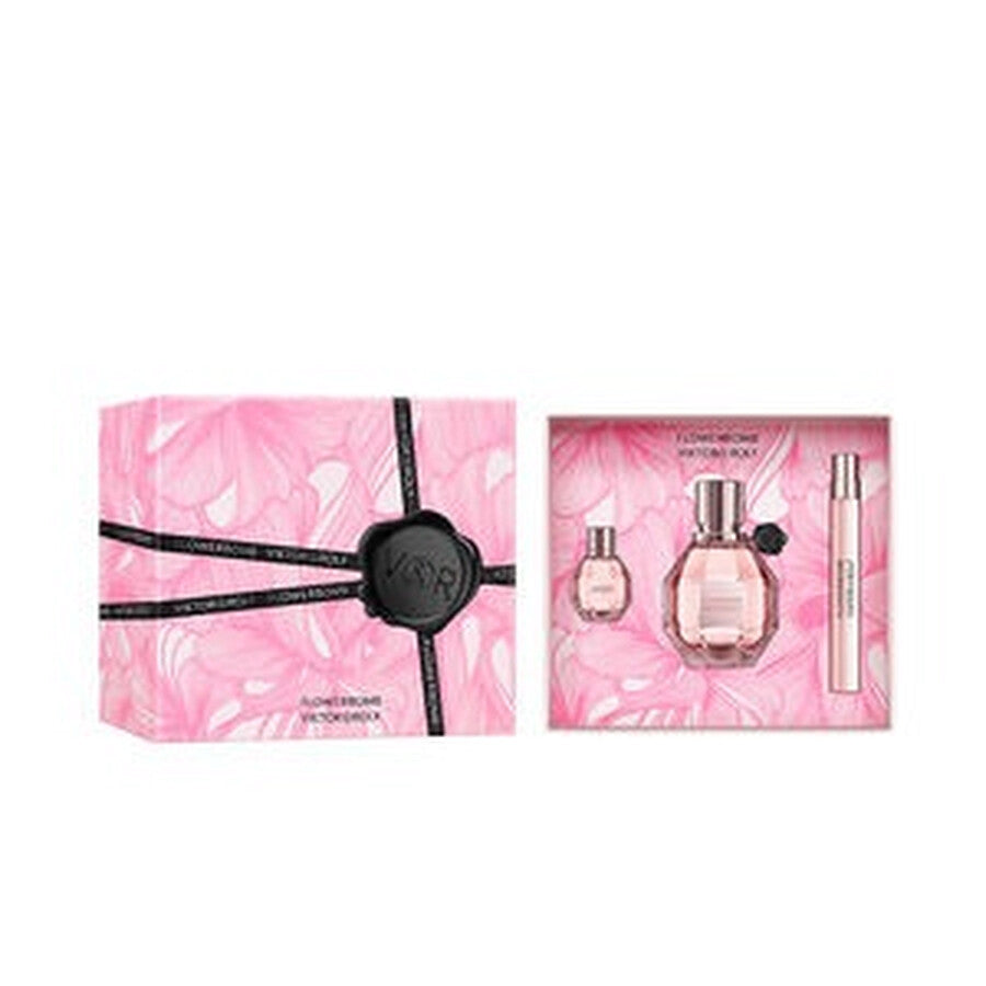 Viktor & Rolf Flowerbomb 3 Piece Gift Set Eau de Parfum for Women ( Includes 1.7 oz EDP Spray + 0.34 oz EDP Spray + 0.24 oz EDP Spray)