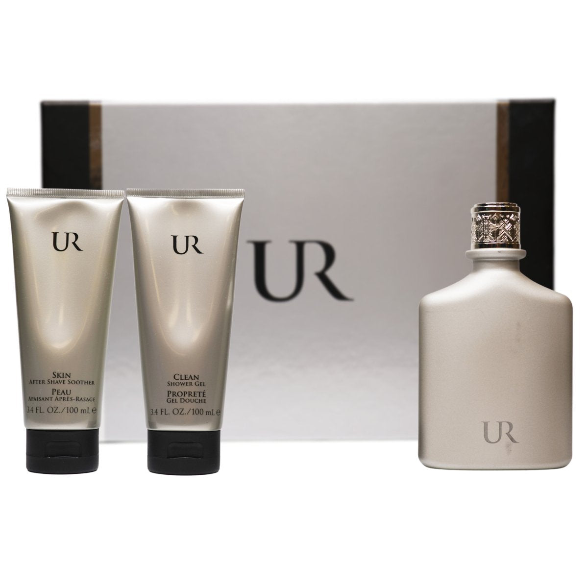 Ur By Usher 3 Pcs Set For Men: 3.4 Eau De Toilette Spray + 3.4 After Shave Balm + 3.4 Shower Gel