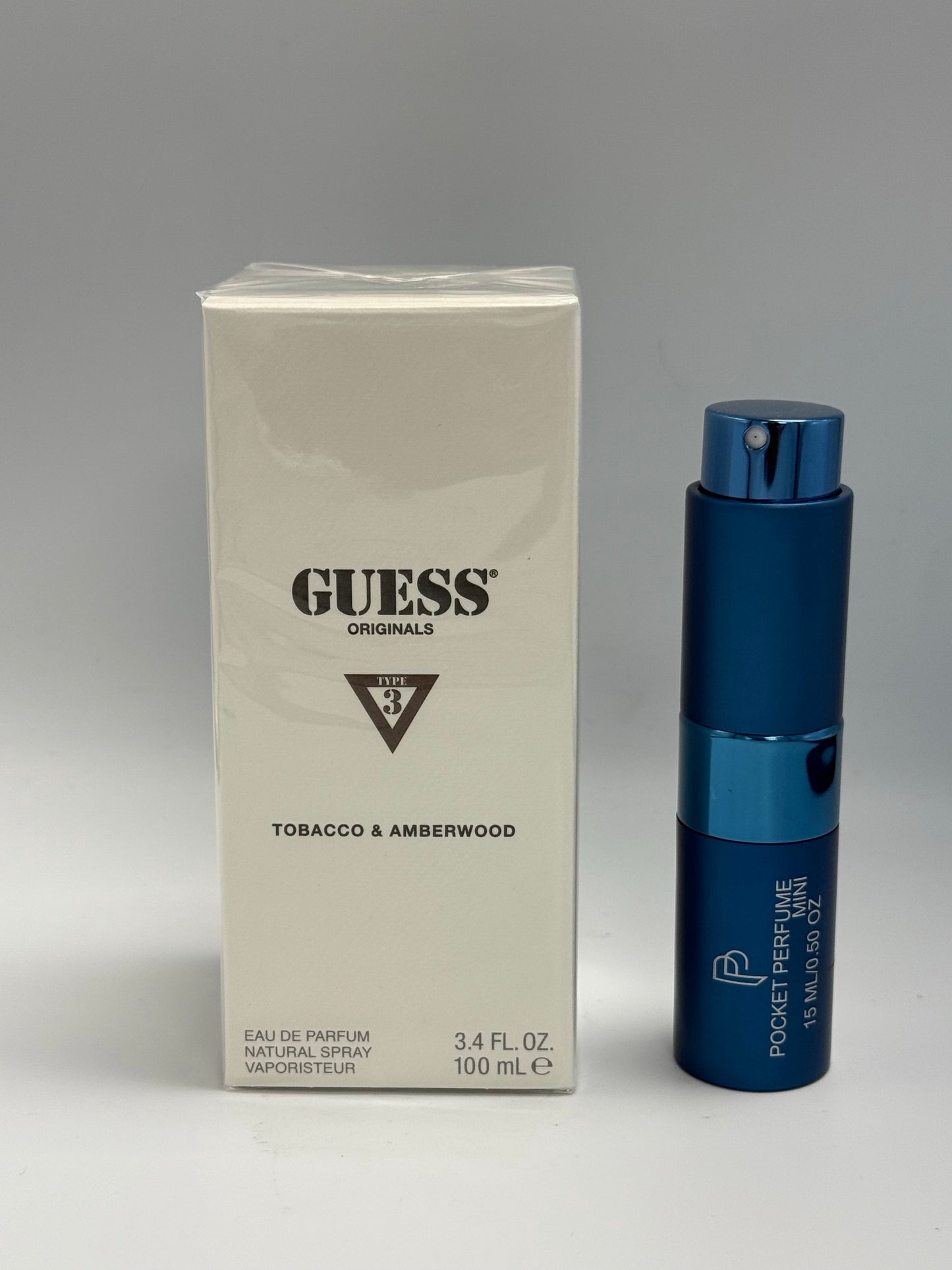 Guess Type 3 Tobacco & Amberwood EDP Spray for Unisex