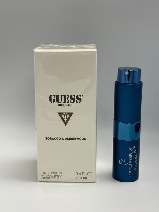 Guess Type 3 Tobacco & Amberwood EDP Spray for Unisex