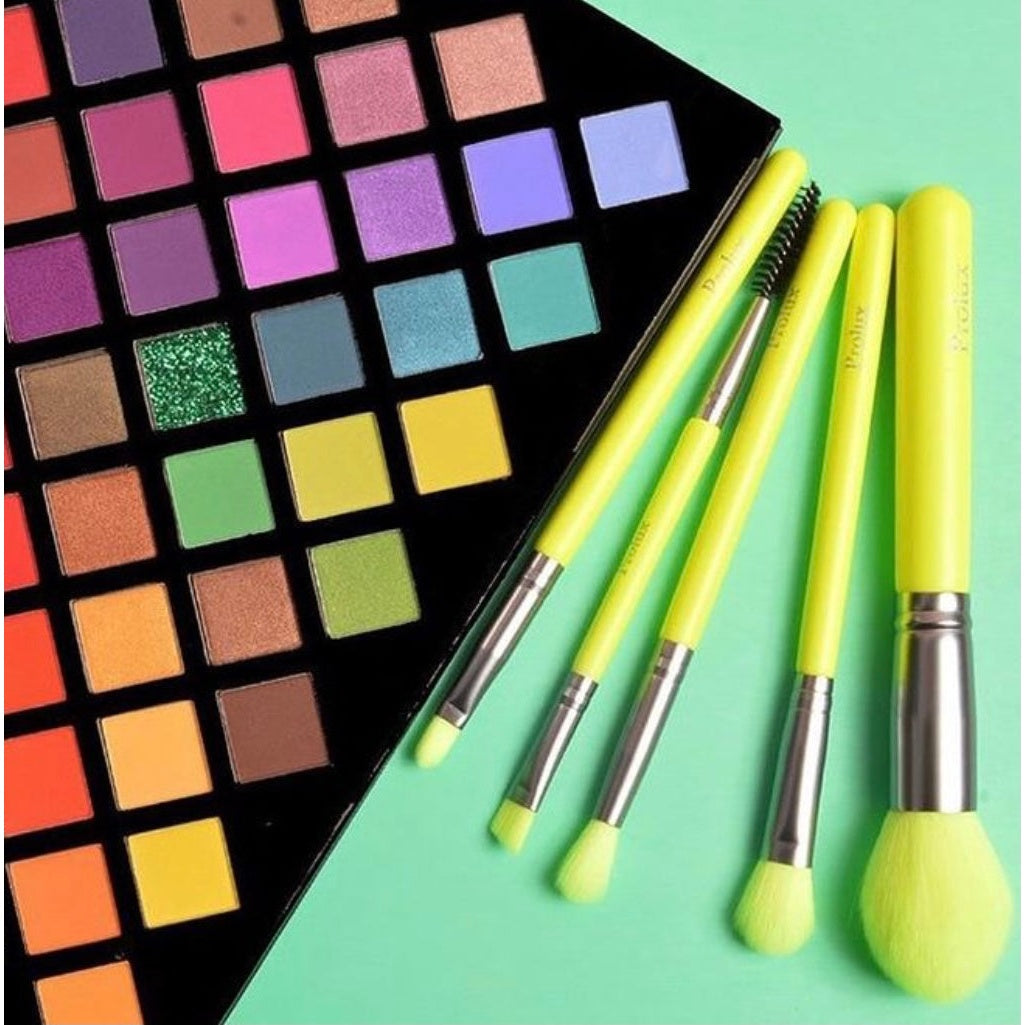 Deluxe 5 Piece Neon Brush Set