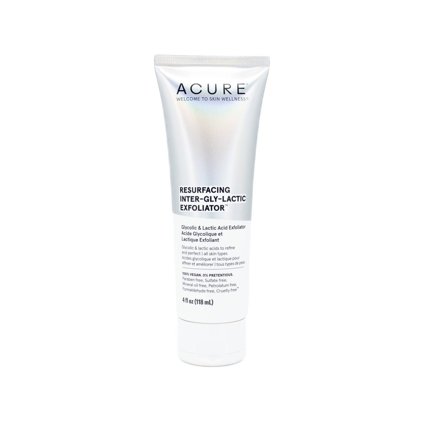 Acure Resurfacing Inter-Gly-Lactic Exfoliator 4oz - New