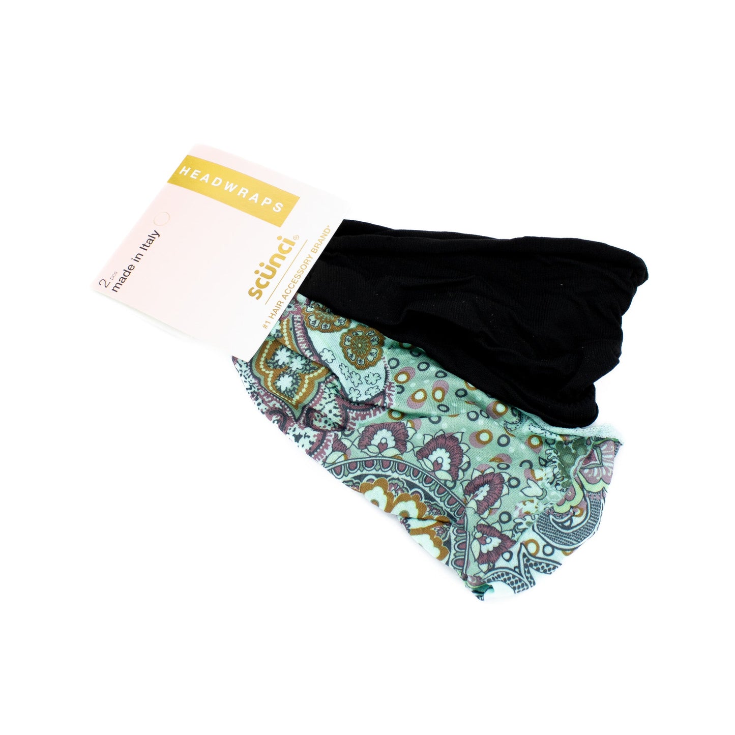 Scunci No Damage Seamless Headwraps Solid & Paisley - New