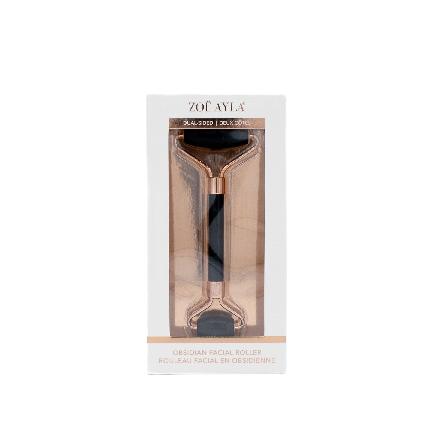 Zoe Ayla Obsidian Facial Roller in Black - New