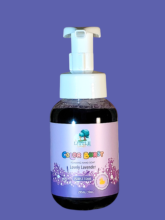 Non-toxic Colorful Foaming Hand Soap. Purple Foam/Lavender