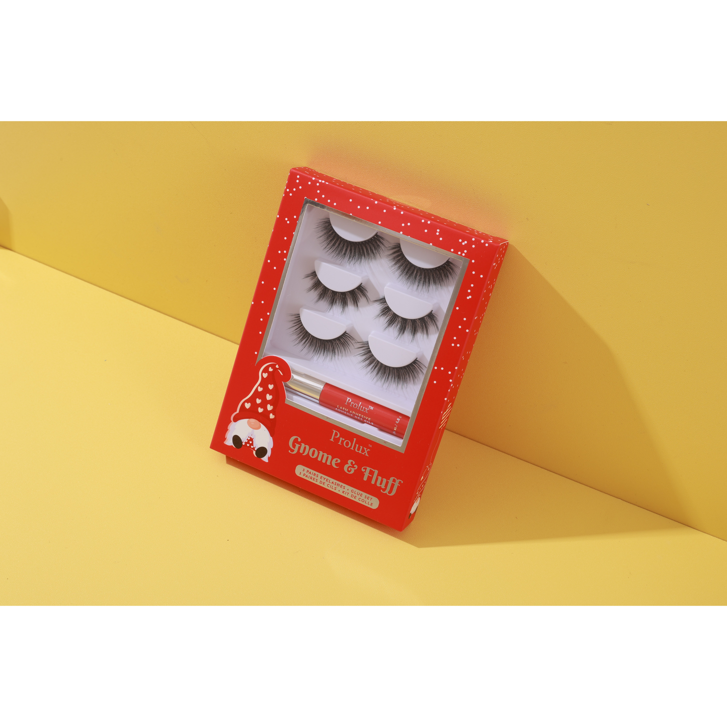 Gnome & Fluff: 3 Pairs Eyelashes & Glue Set
